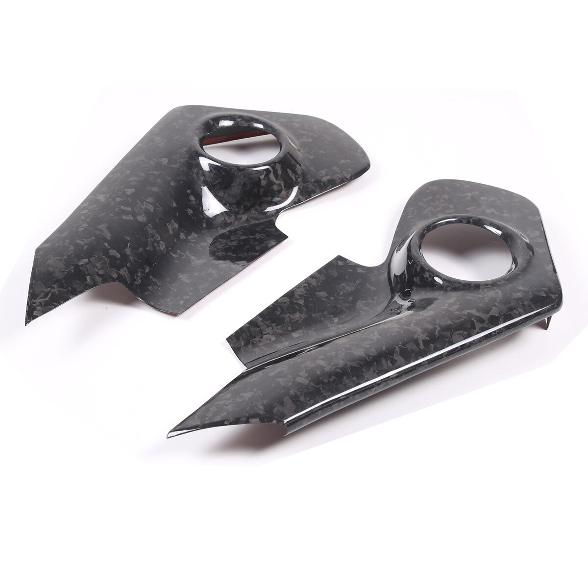 Forged Carbon Fiber Car Door Horn Speaker Panel Cover Trim For Supra A90 2019-24 2