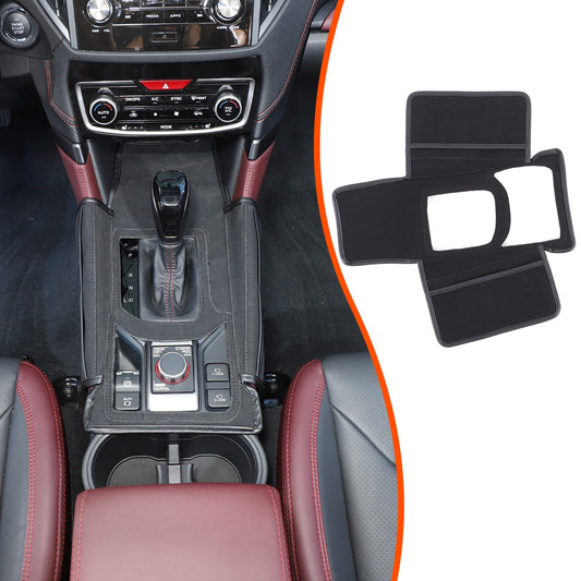 Suede Cloth Center Console Gear Shift Trim Cover For Subaru Forester SK 19-24 US 1