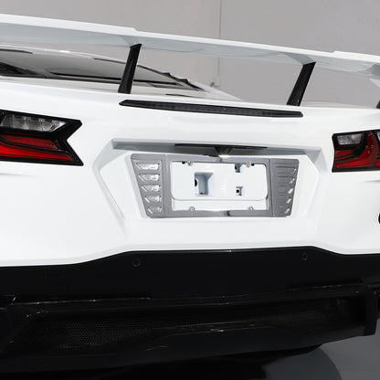 Aluminum Alloy Exterior Hood Engine License Plate Trim For Corvette C8 2020+ US - Variants 11-15 102