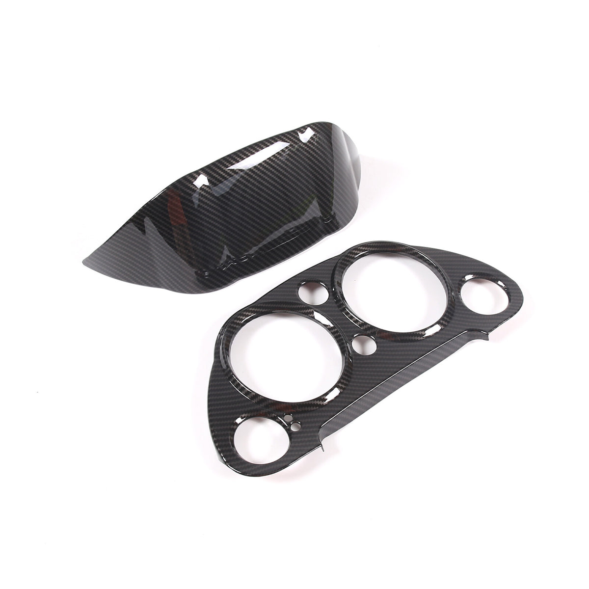 Carbon fiber ABS Dashboard Trim Panel For Mitsubishi Eclipse 2006-2011 2PCS 15