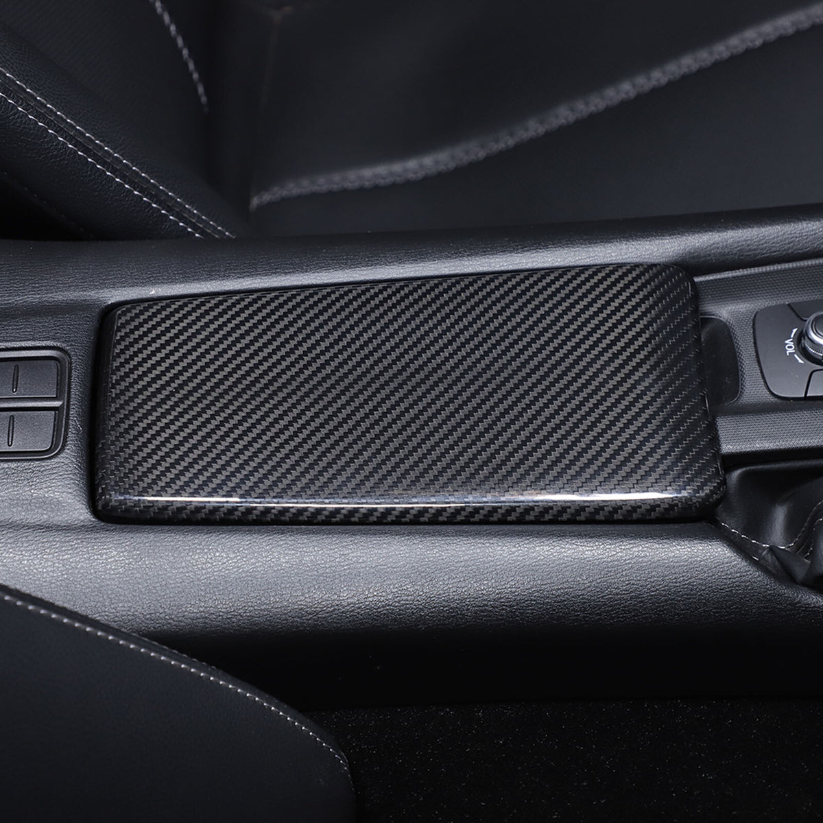 Real Carbon Fiber Center Console Armrest Box Cover Trim For Mazda MX-5 16-24 3