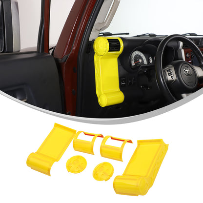 Yellow ABS Interior Center Console Trim Cover for Toyota FJ Cruiser 2007-2021 62