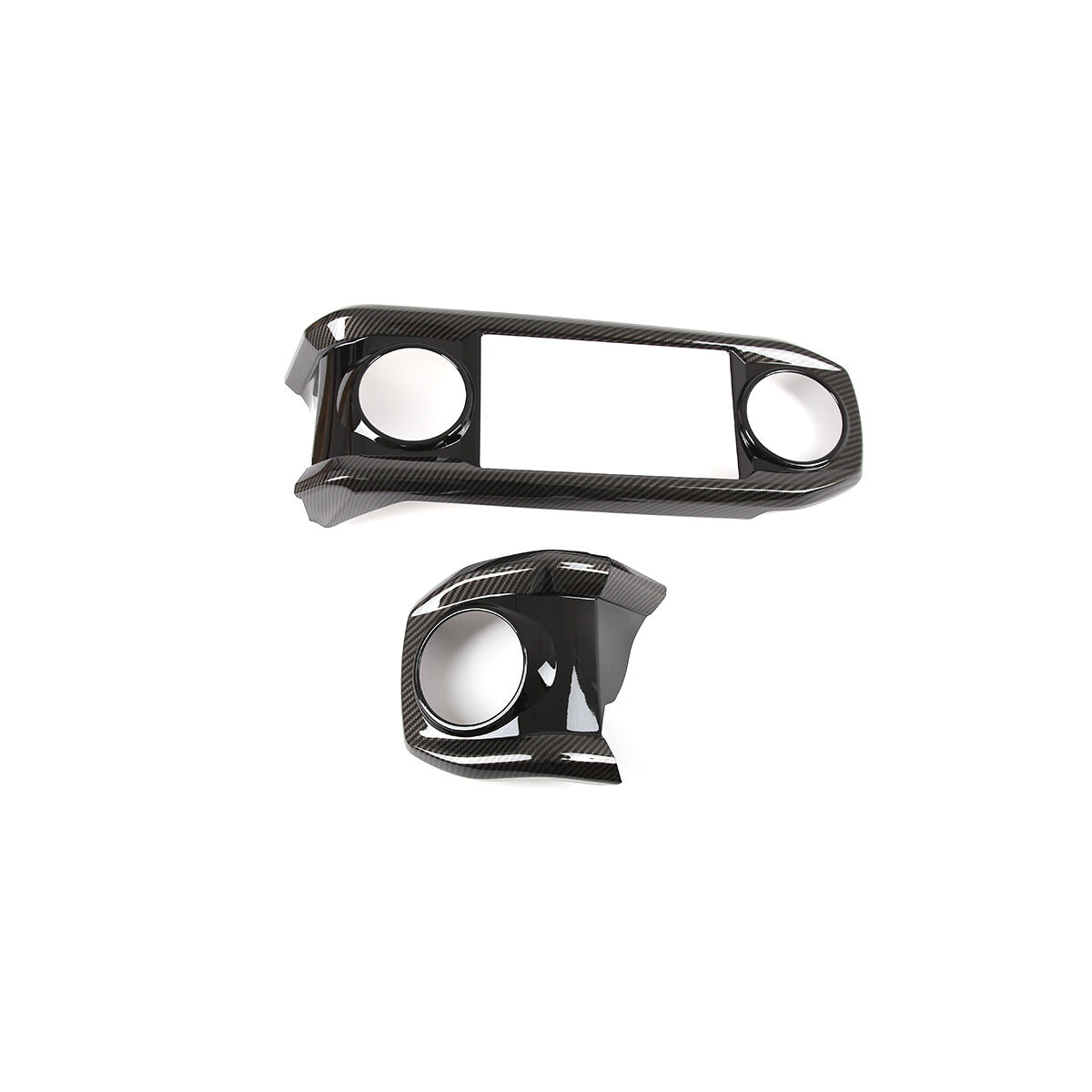 ABS Carbon Dashboard U Shape Air Vent Outlet Cover trim For Toyota Tacoma 16-23 15