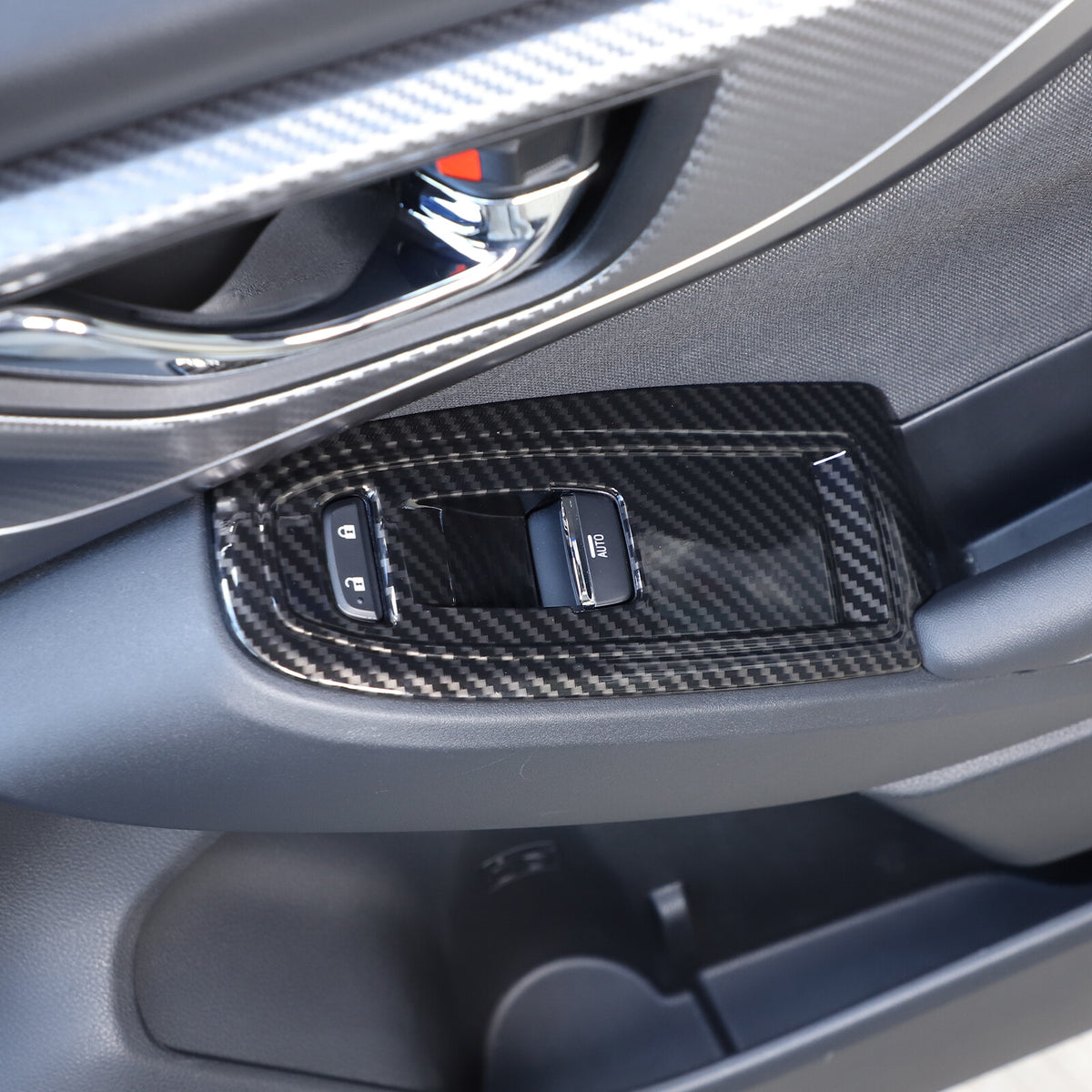 Carbon Fiber ABS Interior Full Cover Trim Kit Set For Subaru WRX AT 2022-2025 - Styles 1-5 41
