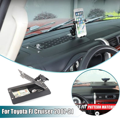 Phone Holder with Dashboard Password Box For Toyota FJ Cruiser 2007-21 1