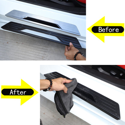 Real Carbon Fiber Scuff Plate Door Sill Cover Protector For Corvette C8 2020-26 7