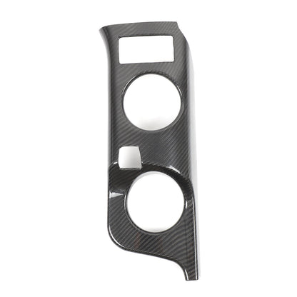 Real Carbon Fiber Center Console Cup Holder Panel Trim for Nissan 400Z 4