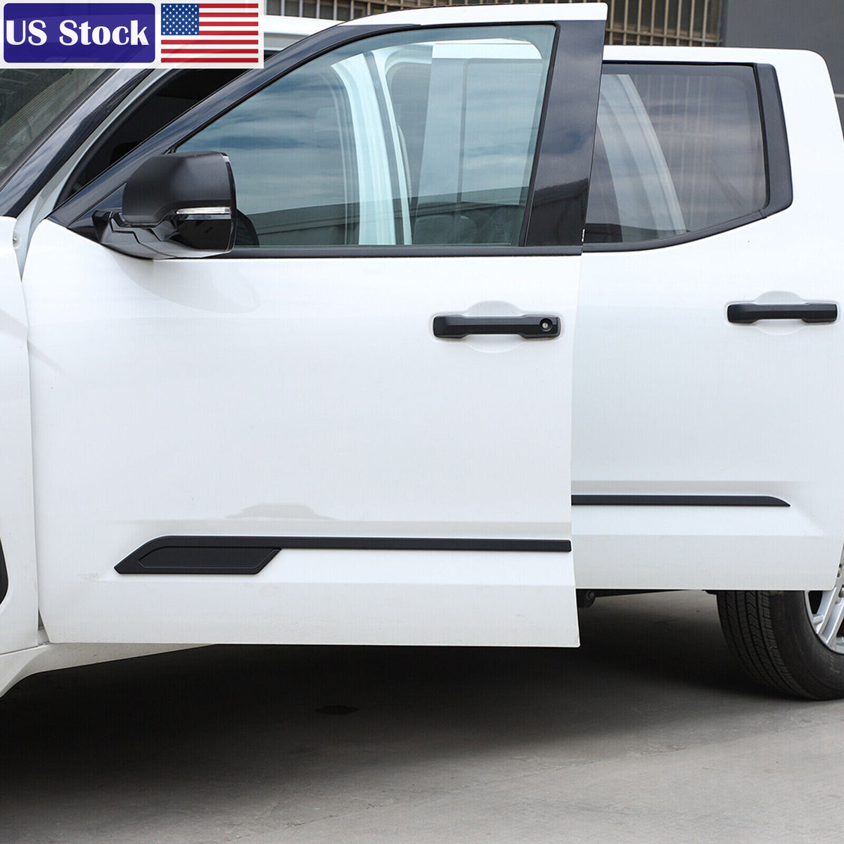 Matte Black Door Side Body Molding Cover Trim For 2022-2025 Toyota Tundra US 1