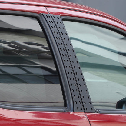Black Aluminum Alloy Window Center Pillar Trim Panel For Toyota Tacoma 16-23 US 8