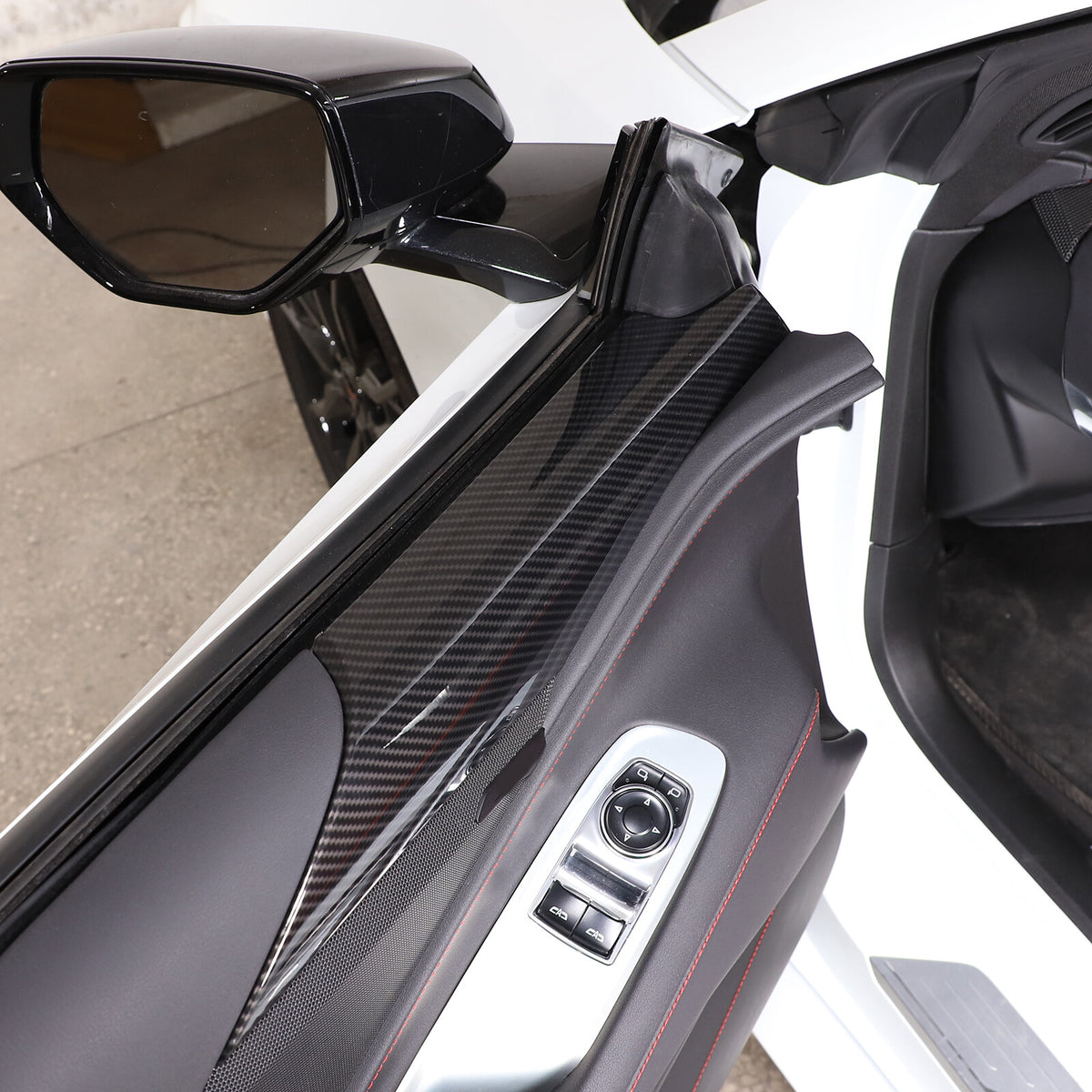 Carbon Fiber ABS Interior Full Decor Cover Trim Kit For Corvette C8 2020-2025 - Styles 11-15 14
