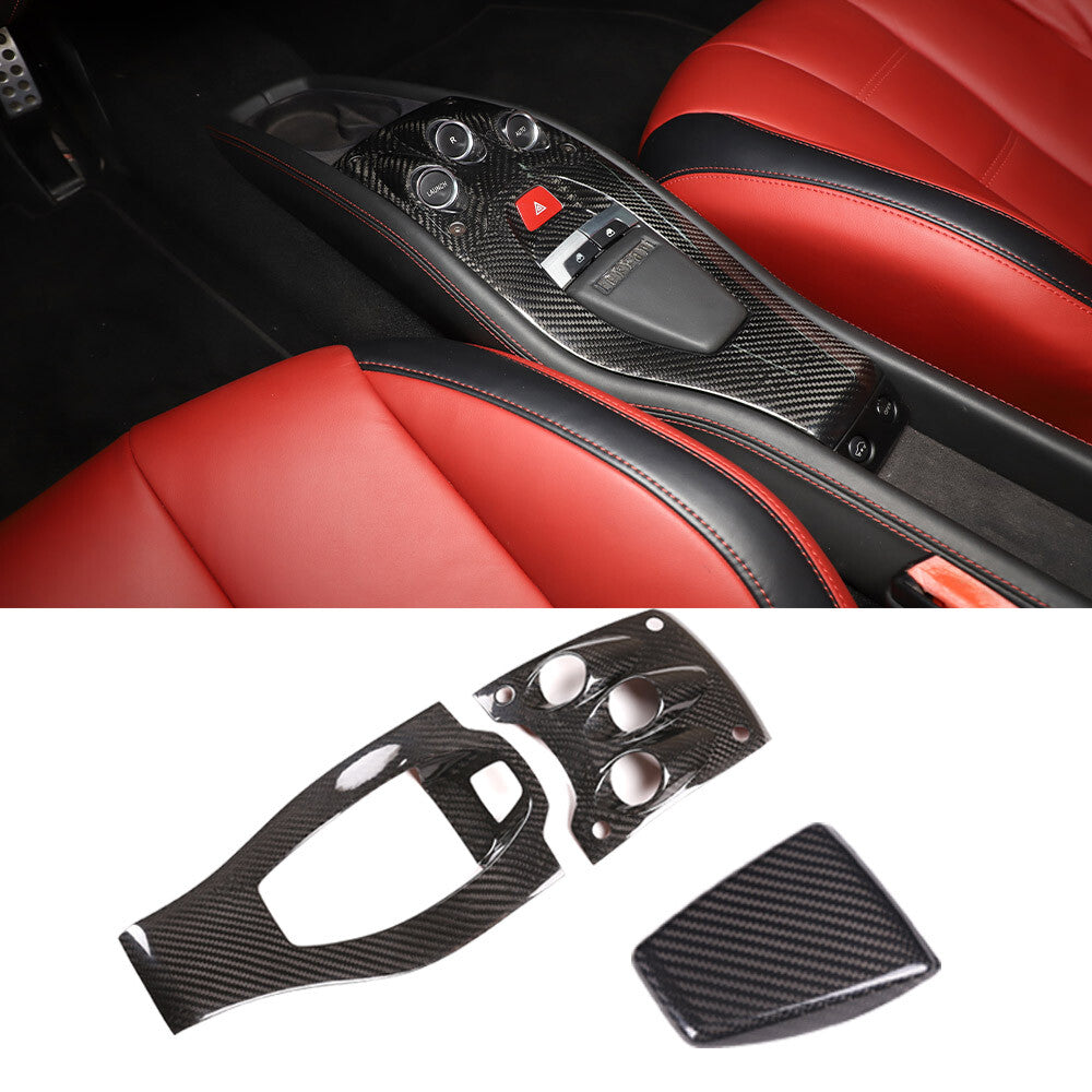 Real Carbon Fiber Car Interior Kit Cover Trim Set For Ferrari 458 2011-2016 3
