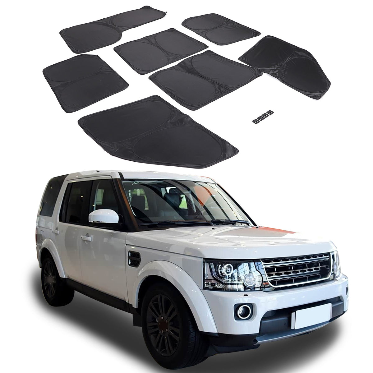 Memory Wire Full Window Sun Shade Shield For Land Rover Discovery 4 2010-2016 2