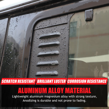 Rear Window Glass Louver Air Vent Panel Trim For LR Defender 110 L316 04-18 19