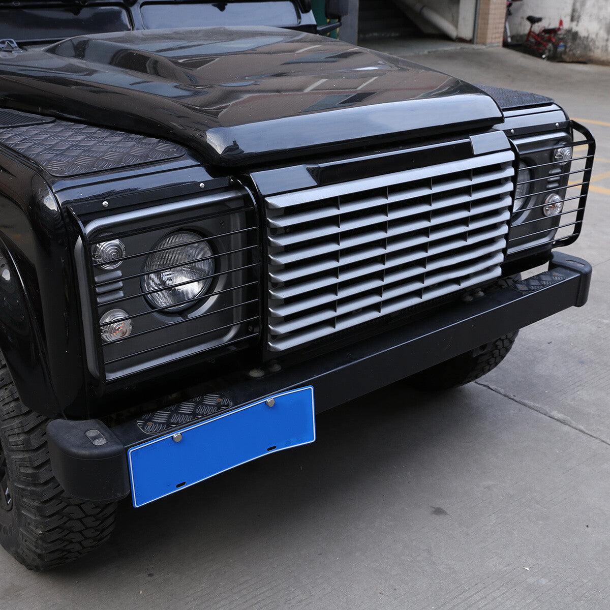 Front Headlight Lamp Guard Protector Cover Trim For Land Rover Defender 04-18 9