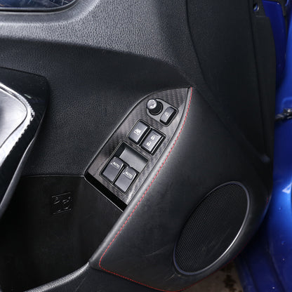 Carbon Fiber Window Lift Panel Switch Cover Trim For Toyota 86/Subaru BRZ 12-20 11