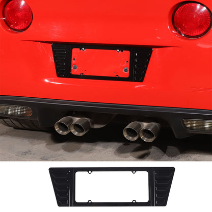 Alloy Rear License Plate Filler Trim Cover For Corvette C8 Stingray Z51 20+ 14