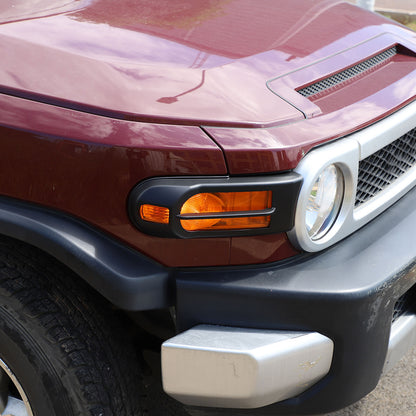 Matte Front Rear Headlight Tail Light Cover Trim Set For 07-20 Toyota FJ Cruiser 19