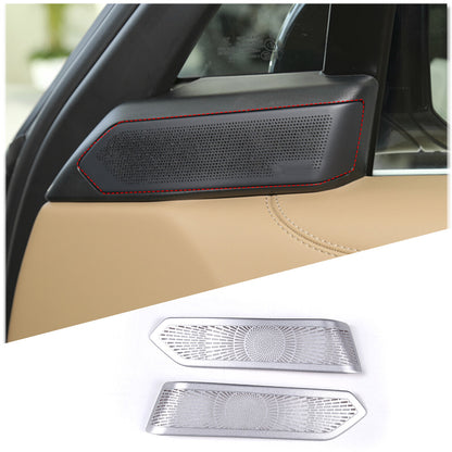 S. Steel Door Speaker A pillar Cover Mesh Trim For LR Range Rover Vogue 2022-23 11