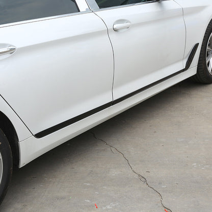 Glossy Black Door Body Side Molding Cover Trim For BMW 5 Series 2018-22 11