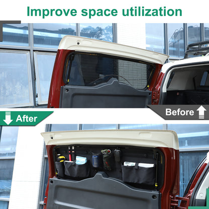 Tailgate Rear Door Window Trunk Storage Bag Organizer For Toyota FJ Cruiser 07+ 17