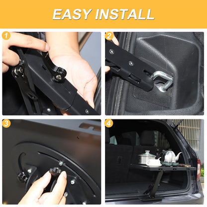 Car Camping Portable Trunk Lock Latch Table For Honda Pilot 2016-2022 4