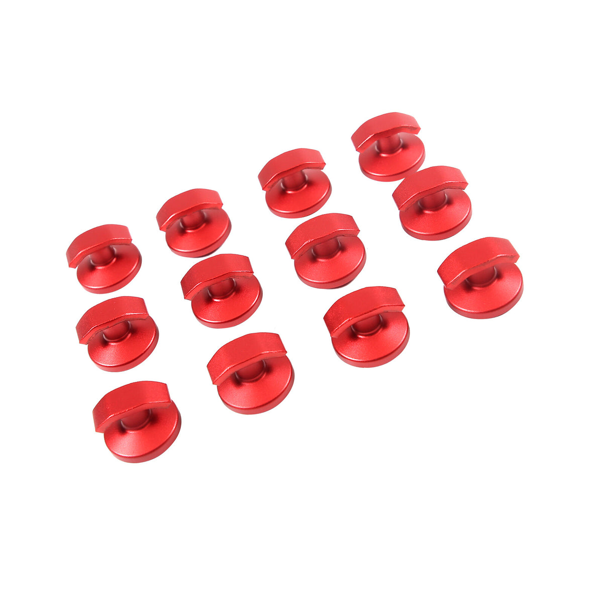 Red Aluminum Alloy Front and Rear Storage Box Trunk Hooks For 20-26 Corvette C8 16
