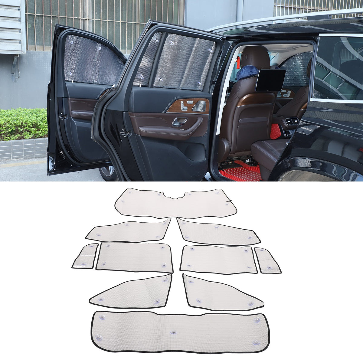 Car Full Window Sunshade Cover Shades Sun Visor For Benz GLS X167 20-24 US 7