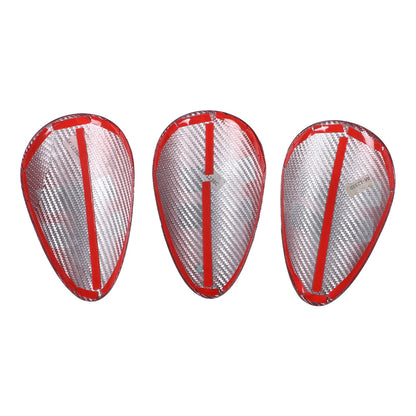 Red Real Carbon Fiber Triple Gauge Bezel Trim Cover For Nissan 370Z 2009-20 11