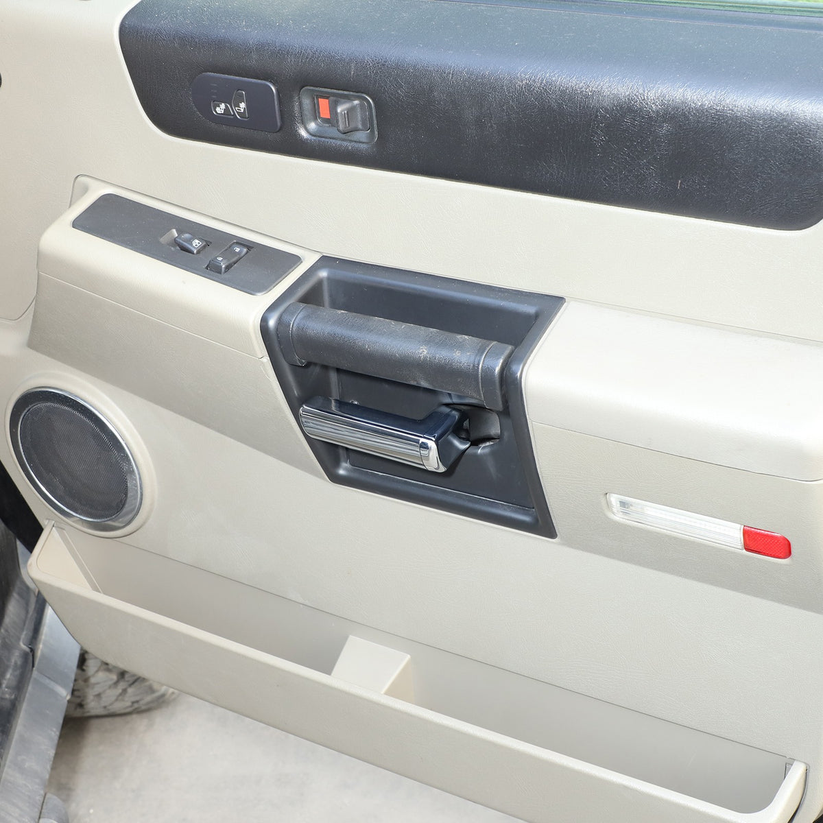 Silver ABS Interior Inner Door Handle Trim For Hummer H2 2003-2007 11