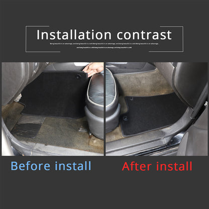 Black Car Floor Mats Cargo Carpets Foot Pads For Hummer H3 2005-2009 18