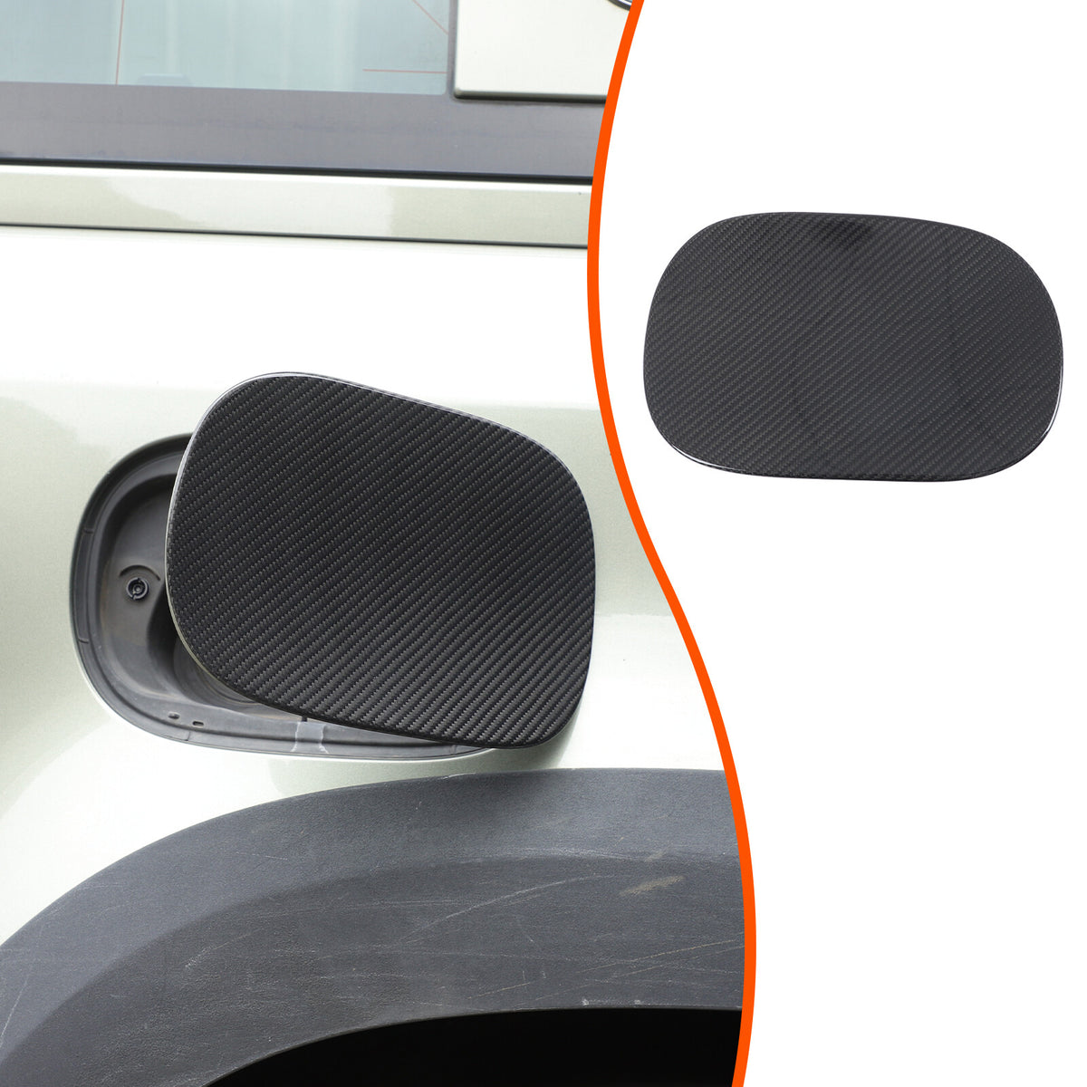 Real Dry Carbon Fiber Fuel Tank Cap Trim Cover For LR Defender L663 2020-25 22