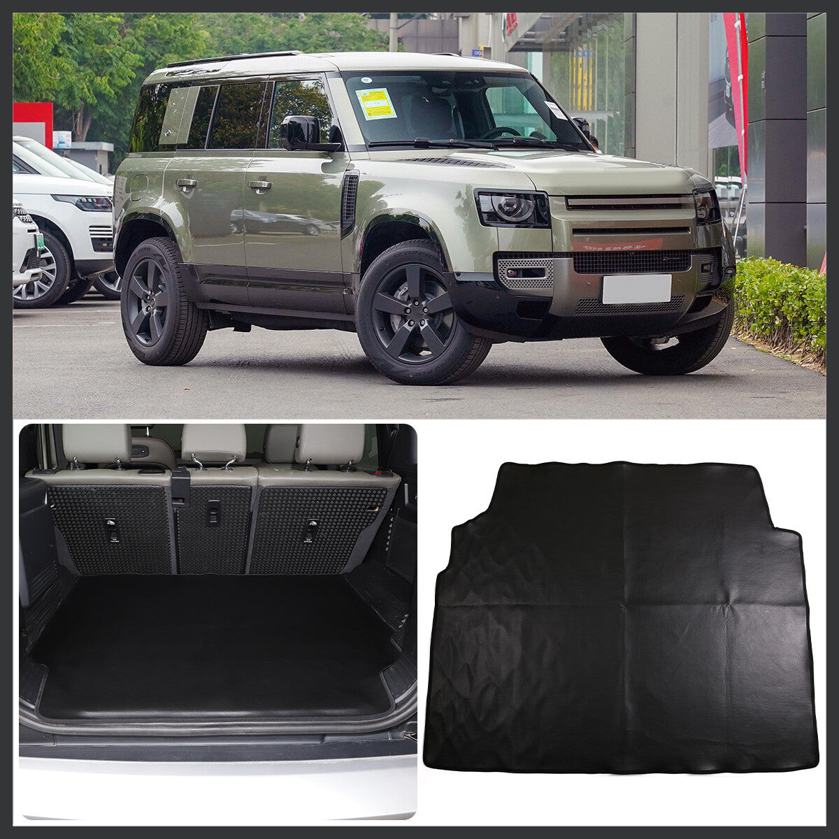 Rear Trunk Liner Cargo Rear Cover Mat For Land Rover Defender 90 110 20-22 1