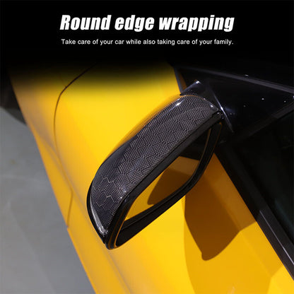 Honeycomb Carbon Fiber Side Mirror Cover Trim Fit For Toyota Supra A90 2019-24 3