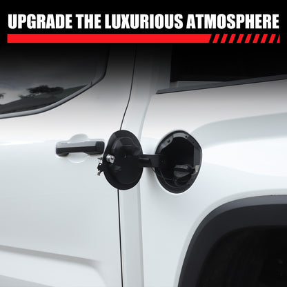 Aluminum Alloy Fuel Tank Anti-Theft Lock Cover Gas Cap For Toyota Tundra 22+ 22