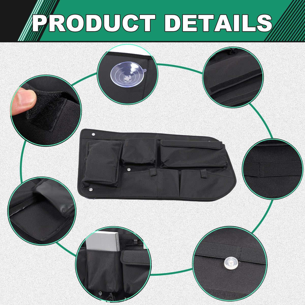 Tailgate Right Side Window Storage Bag For Land Rover Discovery 4 L319 10-16 15