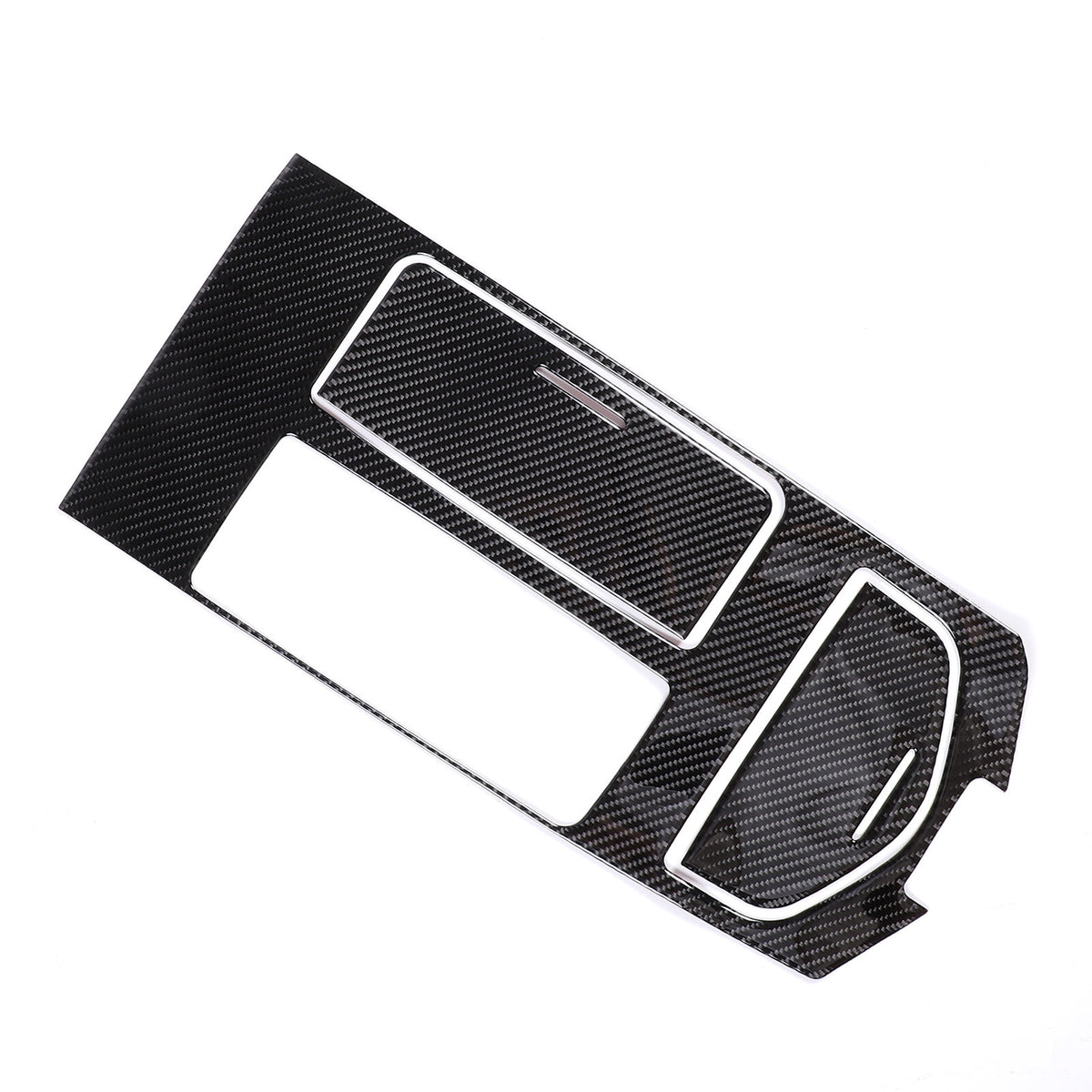 Carbon Fiber Center Console Shifter Panel Sticker For 2014-24 Maserati Ghibli 6