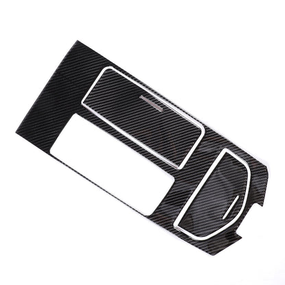 Carbon Fiber Center Console Shifter Panel Sticker For 2014-24 Maserati Ghibli 6