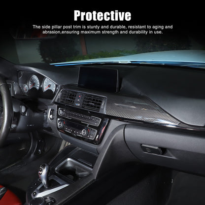 Real Carbon Fiber Central Console Dashboard Trim For BMW M3 M4 F80 F82 2014-2019 5