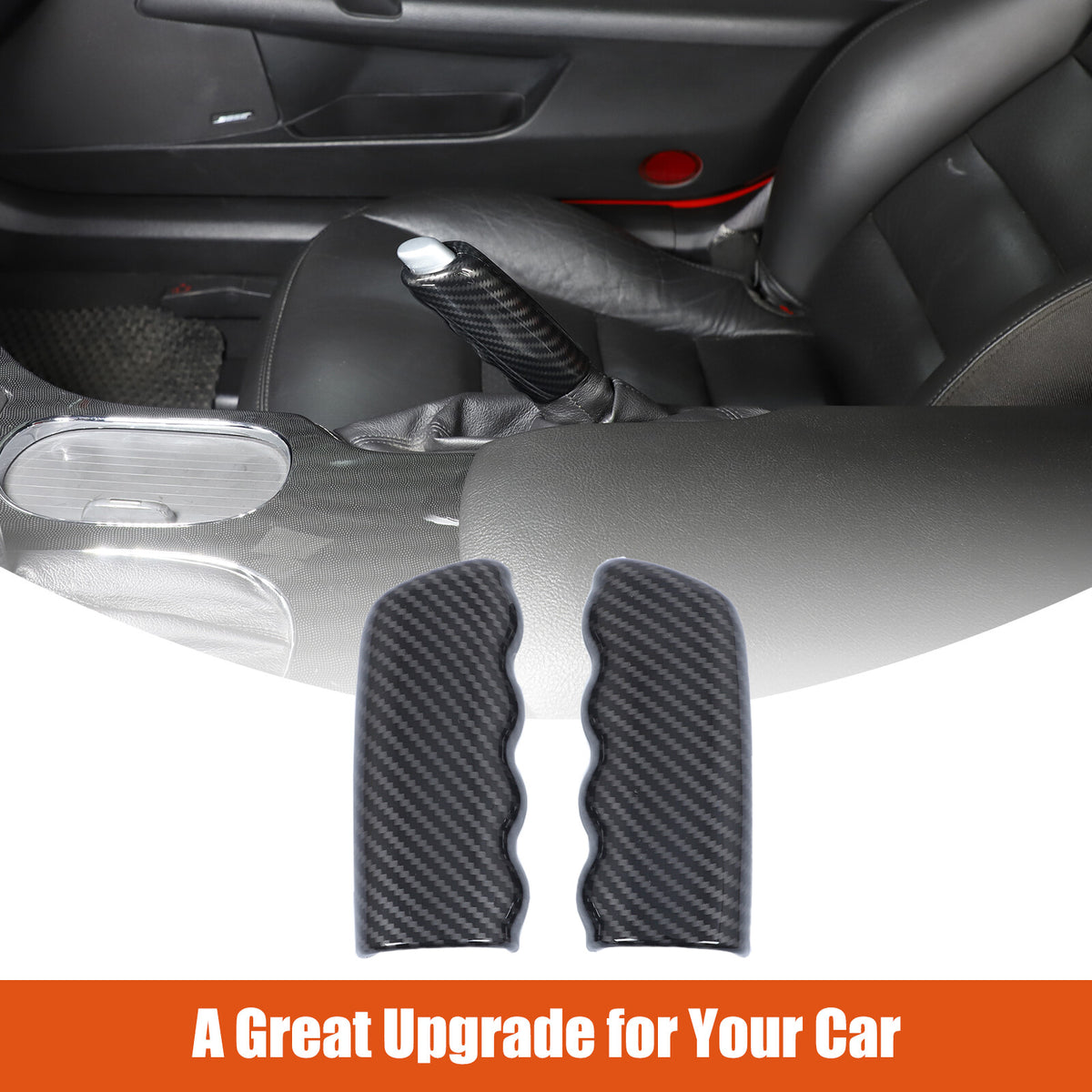 ABS Carbon Fiber Car Parking Lever Handbrake Case Cover For Corvette C6 2005-13 2