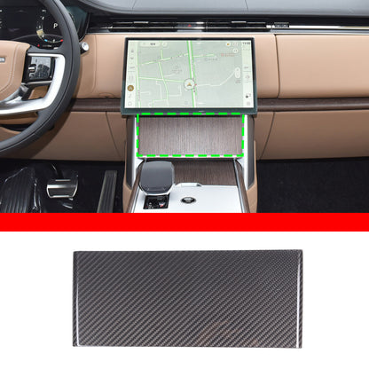 Carbon Fiber Center Console Navigation Lower Trim For Range Rover Vogue 2024+ 2
