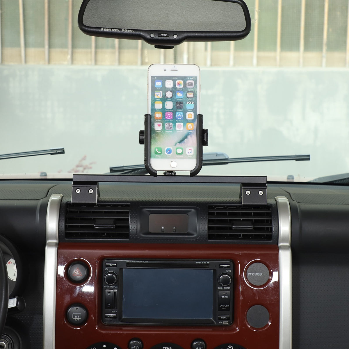 U Shape Center Console Phone Holder Bracket For Toyota FJ Cruiser 2007-2021 13