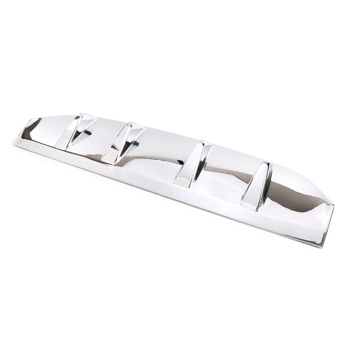 Glossy Silver ABS Rear Bumper Skid Plate For Mercedes-Benz GLC X253 2020-2021 14