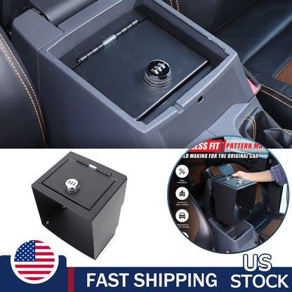 Center Console Safe Gun Storage Lock Box W/ TRAY For Ford Ranger T7 T8 15-22 US 1