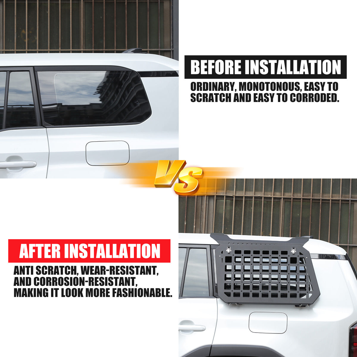 Exterior Side Window Molle Panel Storage For Toyota Land Cruiser LC250 24+ US 8