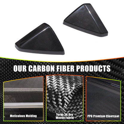 Real Carbon Fiber Side Mirror Cover Trim For Tesla Cybertruck 2024+ 16