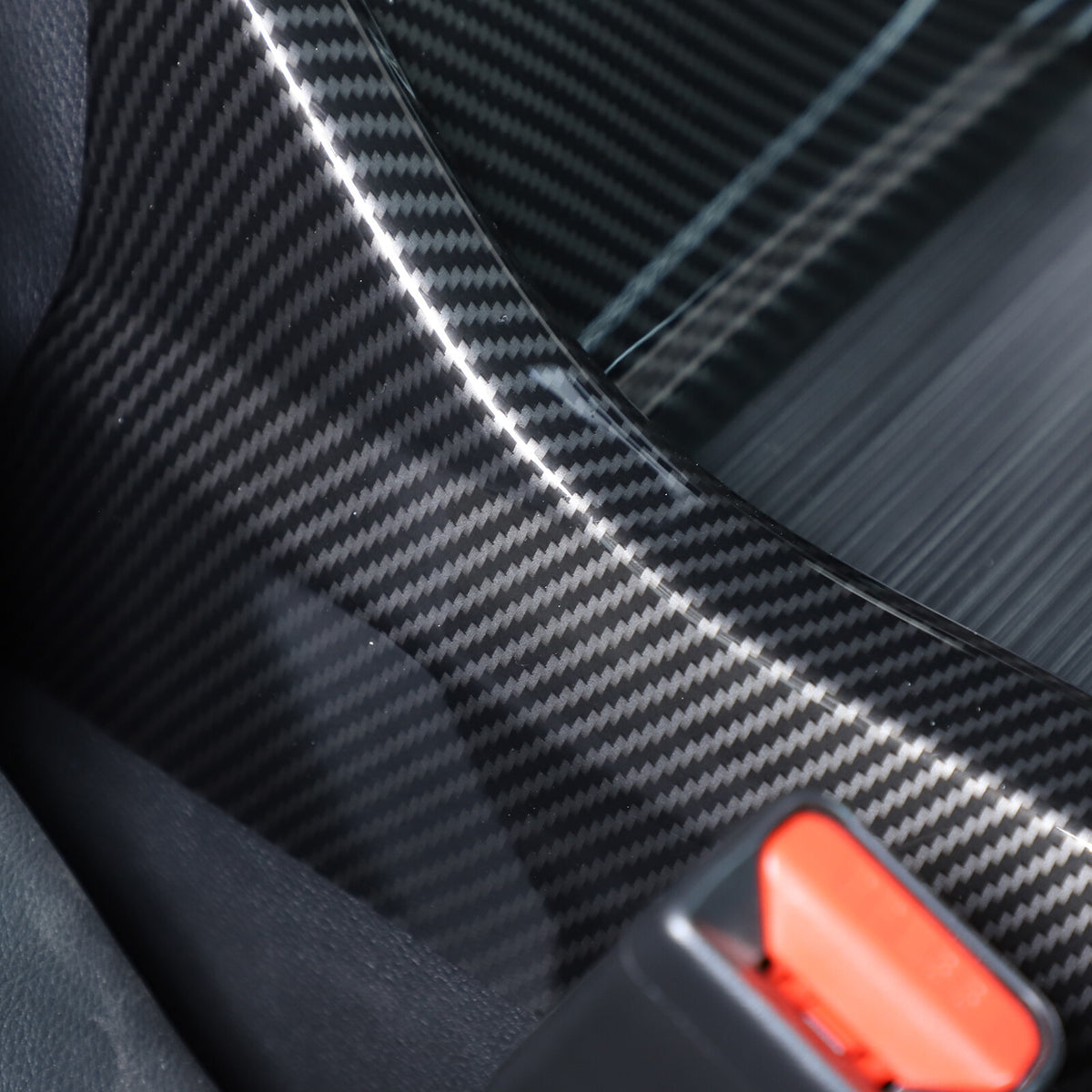 Carbon Fiber Center Console Armrest Box Side Panel Trim for Honda Pilot 16-22 8