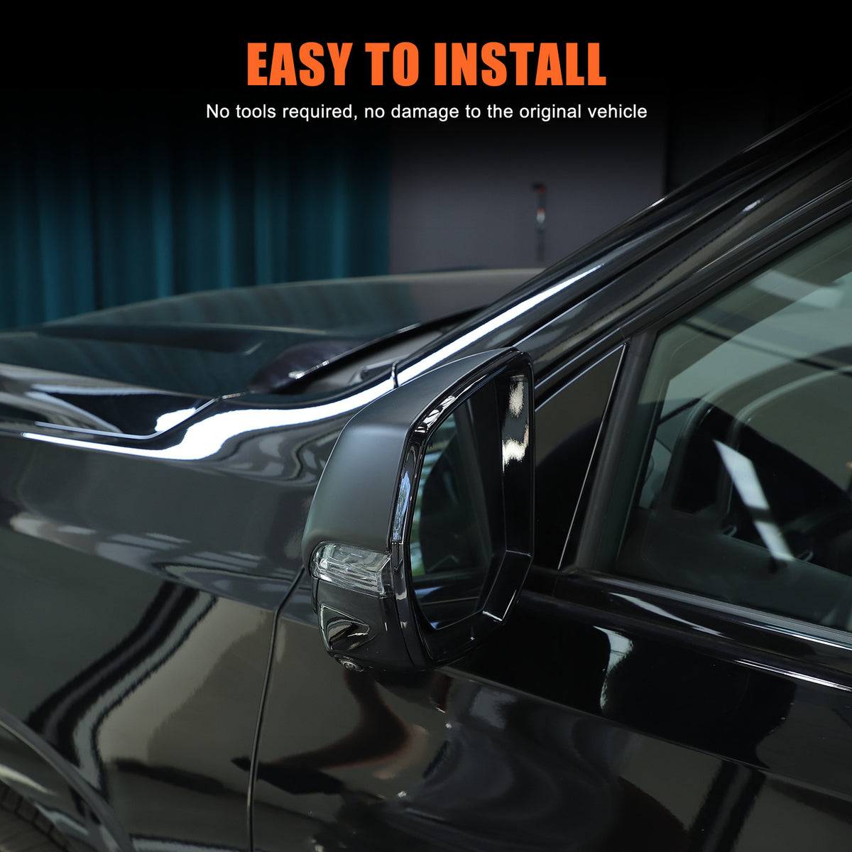 Matte Black Side Rearview Mirror Cover Caps For Cadillac Escalade 2021-2023 US 6