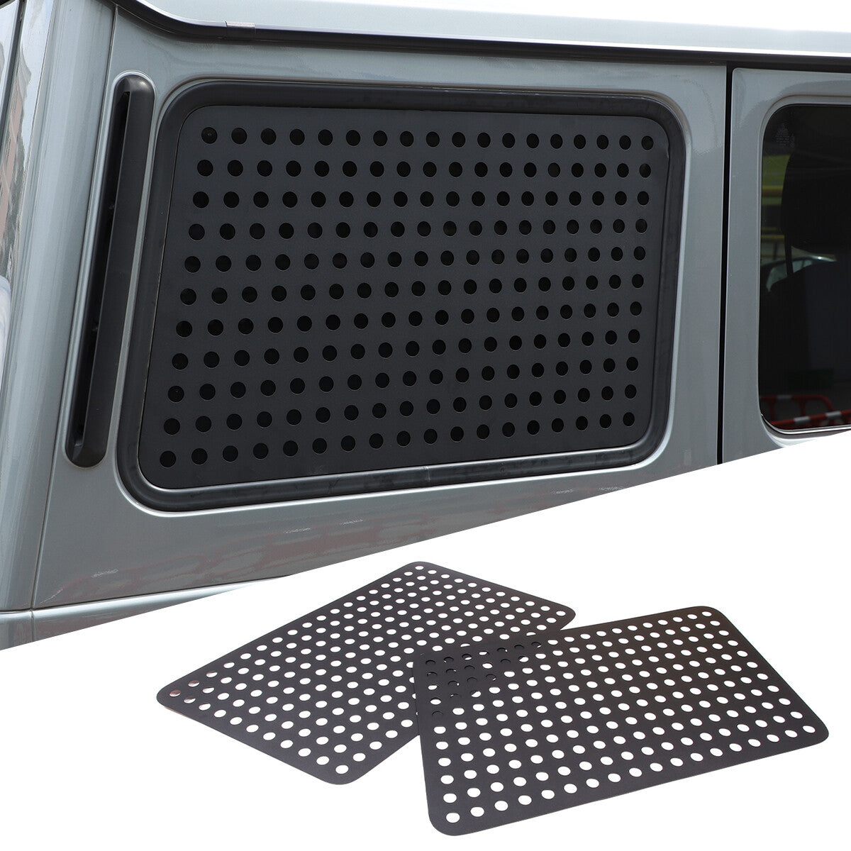 Alloy Trunk Quarter Window Cover Trim for Benz G-class W463 G500 G55 G65 04-18 3
