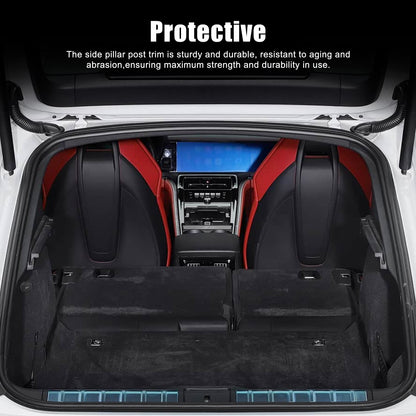 Real Carbon Fiber Seat Back Cover Trim For Porsche Panamera 972 2024+ 2