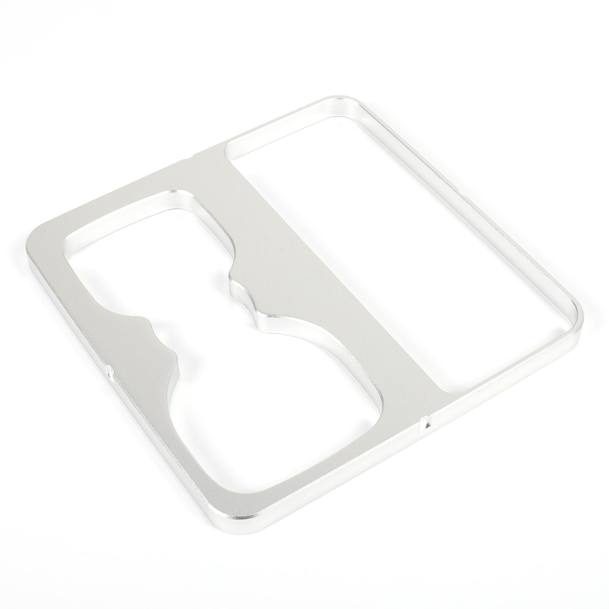 Silver Aluminum Cup Holder Elevation Pad Trim For LR Defender L663 2020-2021 8